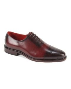 Merlot Dress Shoe Oxford Shoes Leather Shoe for Men