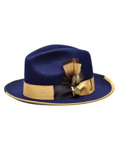 Bruno Capelo Men's Fedora Style Wool Hat - Firm Australian Wool