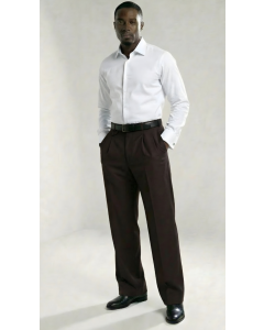 Apollo King Men's Outlet Semi Wide Leg Pants - 100% Wool Pants
