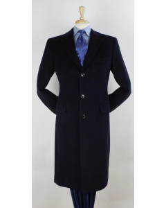 CCO Men's Outlet Full Length Top Coat - Cashmere Blend