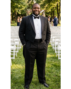 Big and Tall Black Tails Tuxedo