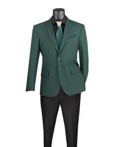 Vinci Men's Single Breasted Slim Fit Blazer - 2 Button Jacket