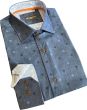 Gravity by Statement Men's Long Sleeve 100% Cotton Shirt - Stylish Patterns