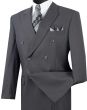 Vinci Men's 2 Piece Executive Suit - Double Breasted