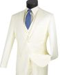 Ivory Mens Slim Fit Suits 3 Piece Suits for Men