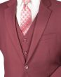 Vinci Men's 3 Piece Wool Feel Classic Suit - Extra Long Sizes