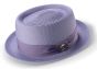 Montique Men's Pork Pie Style Straw Hat - Matching Ribbon Band