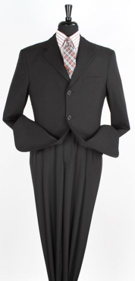 Royal Diamond Men's Outlet 2 Piece Poplin Discount Suit - Solid Colors