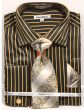 Daniel Ellissa Men's French Cuff Shirt Set - Bold Stripes