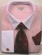 Daniel Ellissa Men's Outlet French Cuff Shirt Set - Dark Accented Tie