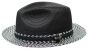 Bruno Capelo Men's Fedora Style Straw Hat - Multi Colored Brim