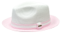 Bruno Capelo Men's Fedora Style Straw Hat - Multi Colored Brim