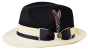 Bruno Capelo Men's 100% Australian Wool Fedora Hat - Two Tone