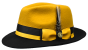 Bruno Capelo Men's 100% Australian Wool Fedora Hat - Two Tone