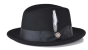 Bruno Capelo Men's 100% Australian Wool Fedora Hat - Center Dent