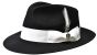 Bruno Capelo Men's Fedora Style Wool Hat - Raw Edge Brim