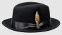 Bruno Capelo Men's 100% Australian Wool Fedora Hat - Stingy Snap Brim
