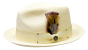 Bruno Capelo Men's Fedora Style Straw Hat - Solid Color