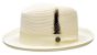 Bruno Capelo Men's Godfather Straw Dress Hat - Homburg Style