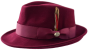 Bently Men's 100% Australian Wool Fedora Hat - Lite Wool Felt