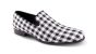 Montique Men's Fashion Loafer - Sleek Plaid