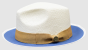 Bruno Capelo Men's Fedora Style Straw Hat - Contrast Under Brim