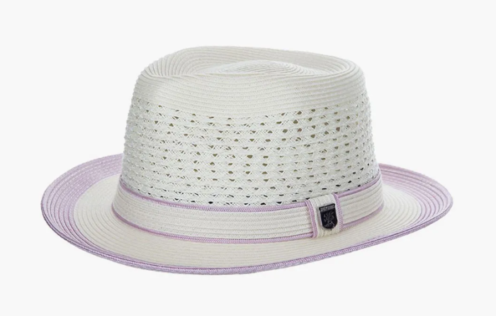 Lavender Fedora Hats for Men Straw Hats for Summer
