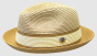 Bruno Capelo Men's Fedora Style Straw Hat - White Band