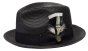 Bruno Capelo Men's Fedora Style Straw Hat - Solid Color
