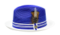 Bruno Capelo Men's Fedora Style Straw Hat - Accented Crown 