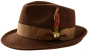 Bently Men's 100% Australian Wool Fedora Hat - Lite Wool Felt