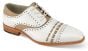 CCO Men's Leather High Fashion Dress Shoe - Fabric Weave