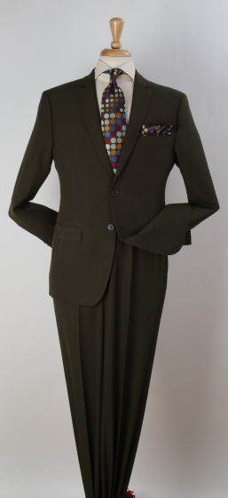 Genesis by Apollo King Men's Outlet 2 Piece Suit - Solid Colors