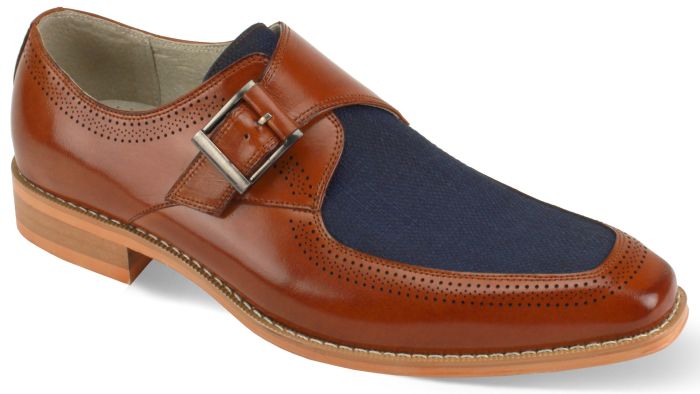 Giovanni Men's Leather Dress Shoe - Elegant Buckle