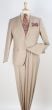 Tan Mens Suits 2 Piece Suit Notch Lapel Big and Tall Suits