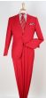 red Mens Suits 2 Piece Suit Notch Lapel