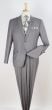 Grey Mens Suits 2 Piece Suit Notch Lapel Big and Tall Suits