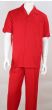 Royal Diamond Men's 2 Piece Walking Suit - Bold Red