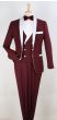 Royal Diamond Men's 3pc Fashion Tuxedo - White Accents