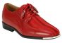 CCO Men's Striped Satin Dress Shoes - Stylish Silver Tip