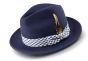 CCO Men's Fedora Style Wool Hat - Textured Plaid
