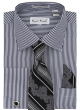 Black Pinstripe Shirt Dress Shirts for Men Striped Shirts
