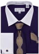 Purple Mens Dress Shirts Button Up Shirt for Men