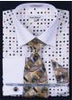 Daniel Ellissa Men's Outlet French Cuff Dress Shirt Set - Multi Polka Dot