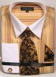 Avanti Uomo Men's French Cuff Shirt Set - Varied Stripe Patterns