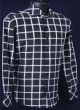 Daniel Ellissa Men's Outlet Fashion Dress Shirt - Windowpane Check