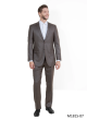 Cocoa 2 Piece Suits for Men Sharkskin Suit