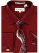Karl Knox Men's French Cuff Fashion Shirt Set - Tone on Tone Stripe