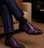 Purple Dress Shoes Men's Oxford Shoes Purple Patina