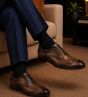 Coffee Leather Dress Shoes Men's Formal Shoes